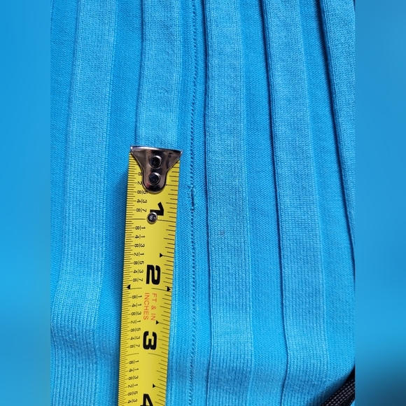 Belldini Turquoise Ribbed Tank Top - Picture 9 of 12